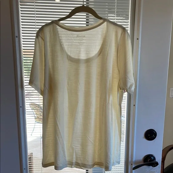 Cream Relaxed Fit Short Sleeve T-Shirt - Picture 3 of 3